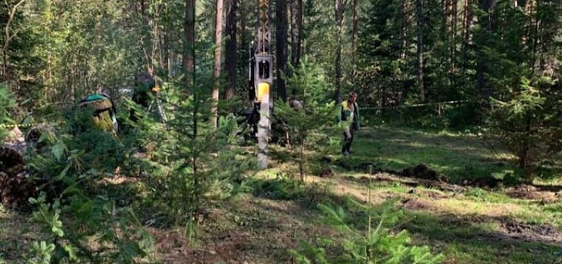 Фундамент на забивных ЖБ сваях