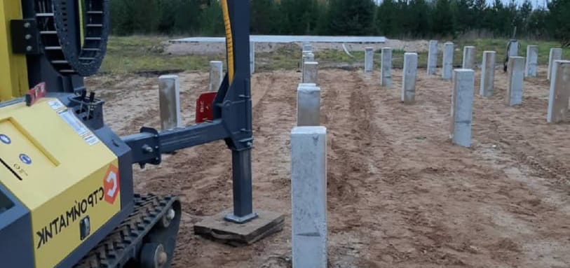 Фундамент на забивных ЖБ сваях