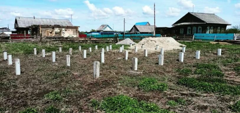 Фундамент на забивных ЖБ сваях