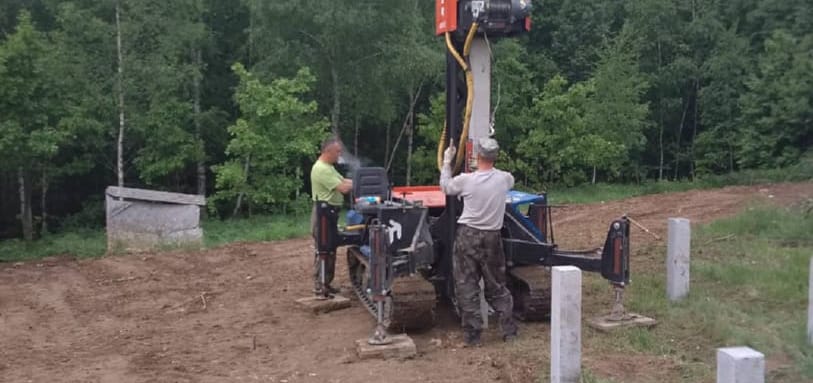 Фундамент на забивных ЖБ сваях