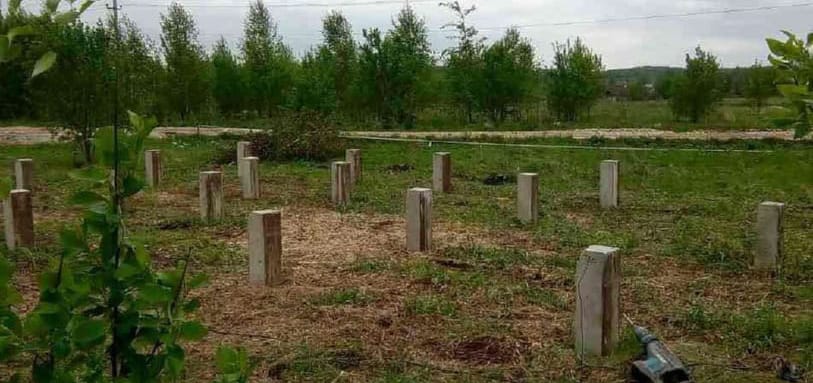 Фундамент на забивных ЖБ сваях