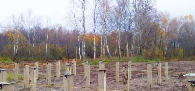 Фундамент на забивных ЖБ сваях