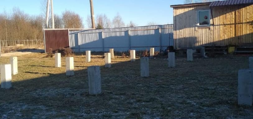 Фундамент на забивных ЖБ сваях