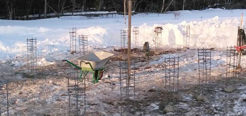 Фундамент на забивных ЖБ сваях