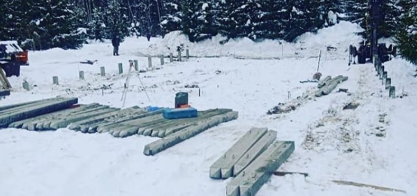 Фундамент на забивных ЖБ сваях